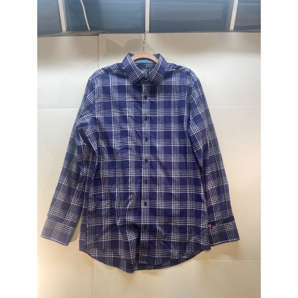 the savile row company men's Large button down shirt non-iron= slim fit - Picture 13 of 16